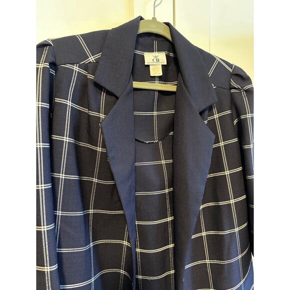 57. Vintage blazer/coat; Oversized, long, and open; 1990s; Size 10P - Picture 1 of 4